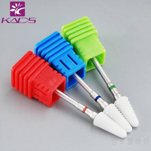 KADS Ceramic Nail Drill Bit Grinding Stone Head For Electric Manicure Machine Accessories Nail Art Tools Electric Manicure