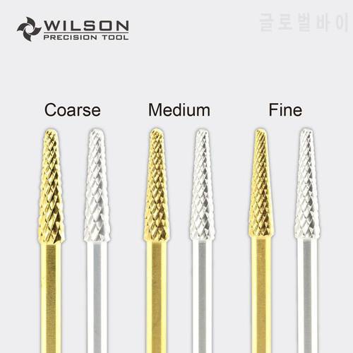 Small Cone - Gold/Silver - WILSON Carbide Nail Drill Bit