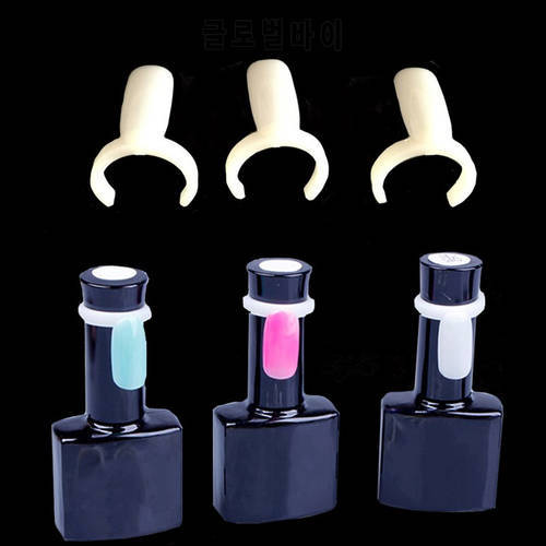 50 Pcs Polish UV Gel Color Pops Display Nail Art Ring Style Nail Tips Sticks Polish Display Practice Tool Ring Decoration Tools
