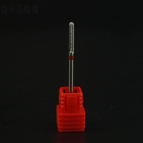 1pcs/lot higher quality safety bit and stright round head bit carbide nail drill bit for cut cuticle nail manicure machine tools