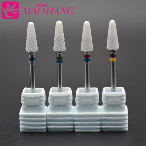 MAOHANG Super Ceramic Nozzle Nail Drill Bit Rotary Burr For Electric Manicure Machines Pedicure Files Salon Tools