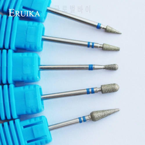 ERUIKA 5 Type Diamond Nail Drill Bit Rotary Drill Nail File For Manicures Electric Machine Accessories Nail Drill Cutter Tools