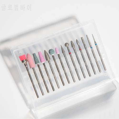 20 Slots Clear Plastic Nail Drill Bits Storage Box For Nail Drill Bit Files Holder Stand Display Case Organizer Acrylic Manicure