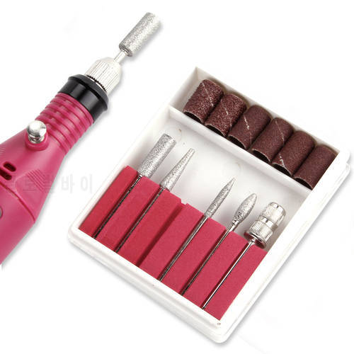 Nail Electric Drill Bits Kit Sanding Bands Nails Drills Machine Tools Acrylic Polish UV Gel Remover Accessory Replacement Kit
