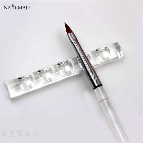 1pc Nail Brush Stand Acrylic Crystal Brush Holder Rack Clear Stand Holder Nail Pen Stand Nail Tools Display Stand Rest Tools