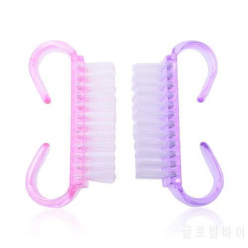 2pcs/lot Cleaning Clean Brush Tool File Nail Art Brushes Care Manicure Pedicure Soft Remove Dust Small Angle Cleaner