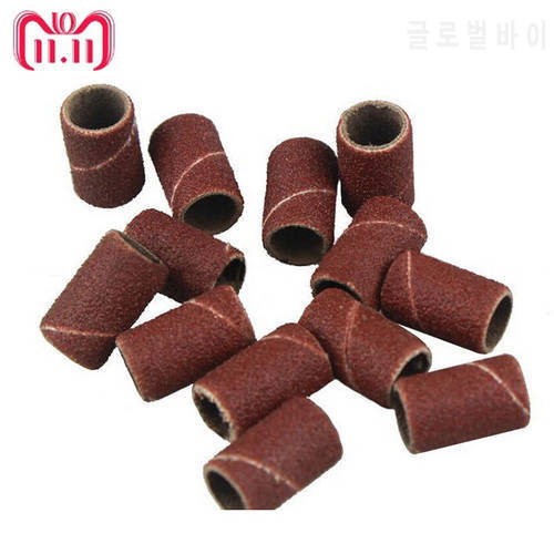 100 PCS 80120180 nail dedicated Sanding ring grinding head,polisher essential supplies sand circle Manicure tool