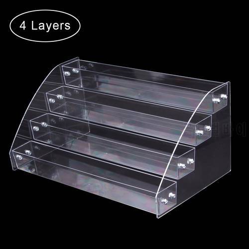 1 To 7 Tiers Nail Polish Rack Acrylic Display Holder Tabletop Display Stand Plastic Box Lipstick Organizer Storage Case Makeup