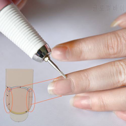 Carbide Cuticle Clean Nozzle Bit Nail Drill Bit Milling Cutter For Nail Art Electric Manicure Machine Burr Pedicure Tools