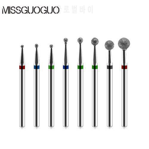 MISSGUOGUO Nail Art Electric Nail Drill Bits Manicure Cutters Drill Bits for Manicure Machine Nail Art Drilling Accessories Tips