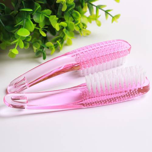 1Pc Long Plastic Cuticle Nail Dust Cleaning Brush Manicure Pedicure Tools Soft Remover Nail Art Care Accessories Beauty Salon