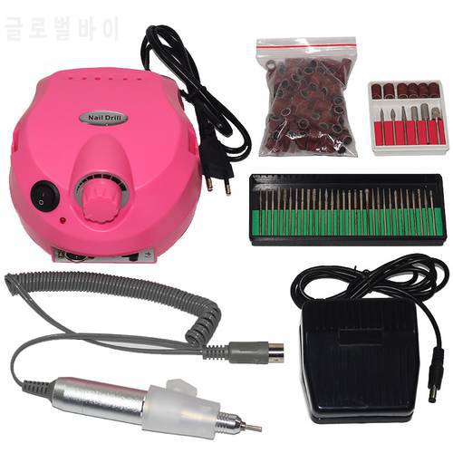 Professional Electric Manicure Machine Nail Drill 35000/20000 RPM Milling Cutters Nail Art Nail File With Cutter Nail Kits Tool