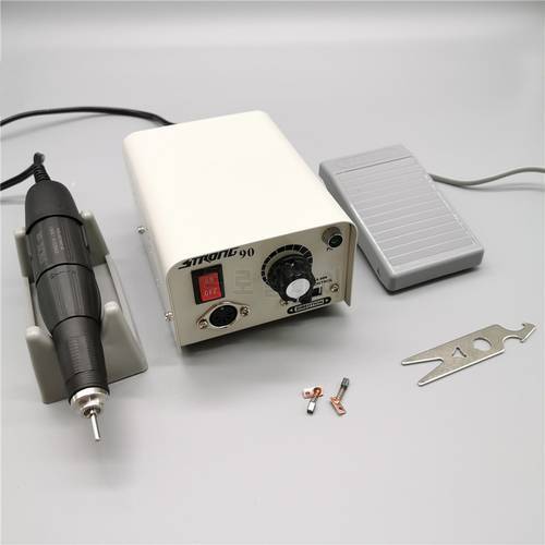 65W Strong 90 control box 35000RPM Strong 210 102L Micromotor Handle Electric Nail Drill manicure machine Nail File cutter kit