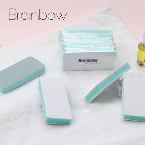 Brainbow 5pc/Lot Nail Buffer And Files Block Double Sided Nail Art Tool Manicure Device Tool UV Gel Polisher Nail File Polishing