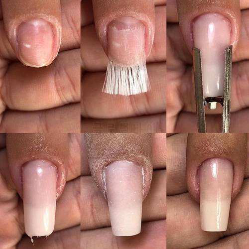 10g 2cm to 10cm Fiberglass for Nail Extension Fibernails Acrylic Tips Manicure Salon Tool Curvature Clips Silk Wraps