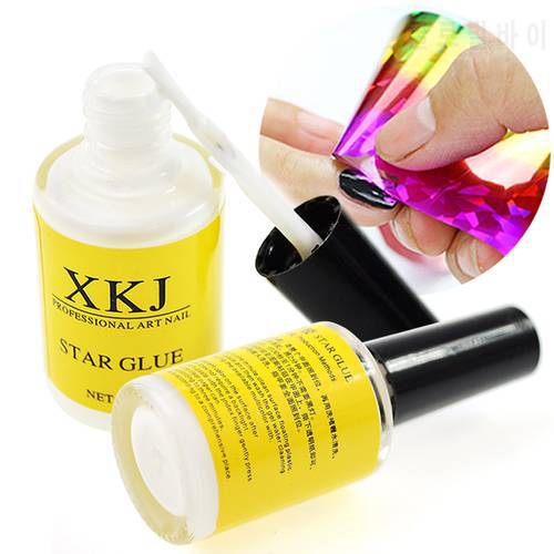 15ml Nail Art Glue For Foil Sticker Nail Transfer Tips White Star Glue Adhesive Nail Accessories Manicure Decoration Tool SA1008