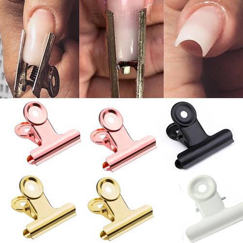6Pcs/set C Curve Clips Nail Pinching Tool Stainless Steel Acrylic Nail Pincher Clips For Fiberglass Manicure Accessories