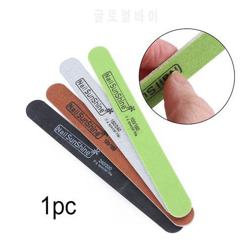 1PC Nail Files Sanding Buffer Double Sided Sandpaper Pedicure Manicure Art Professional Nail Care Tools 100/120/150/180/240/320
