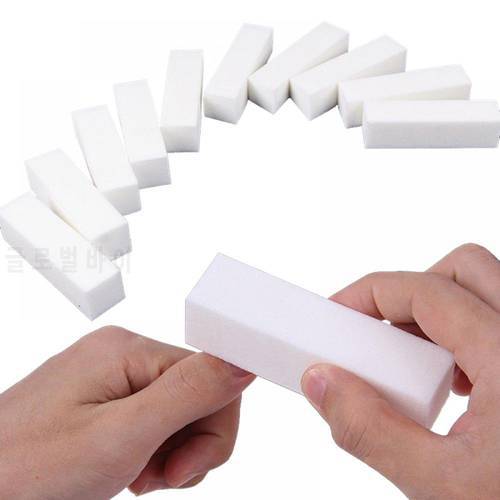 1pcs white nail polisher block DIY nail art tools Buffer sanding acrylic files nail decoration cushion manicure pedicure care