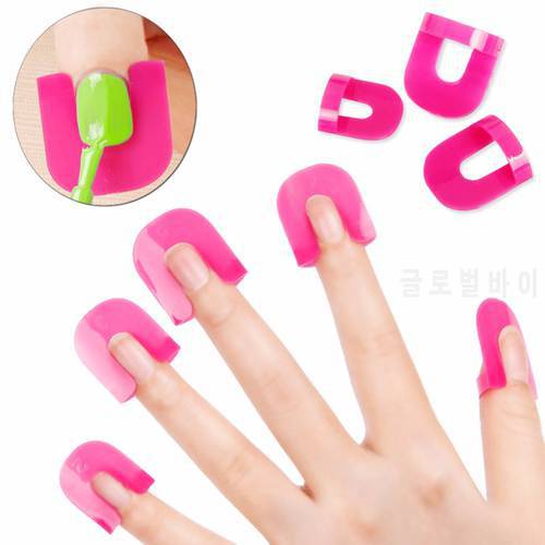 26 PC Manicure Tools for Finger Cover Nail Polish Shield Protector Nail Polish Stencils 10 sizes