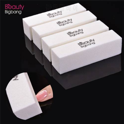 BeautyBigBang 4PCS Set Sanding Sponge Nail File Buffer Block UV Gel Nail Polish Limas Nail Art Manicure White Nail Buffers File