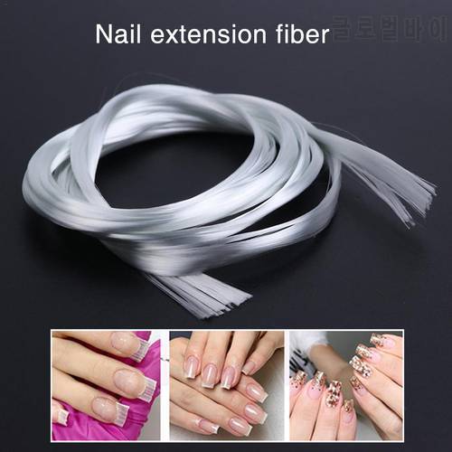 1m/1.5m/2m Nail Art Fiberglass For UV Gel DIY Nails White Acrylic Nail Extension Tip Form Fiber GlassNail Building Manicure Tool
