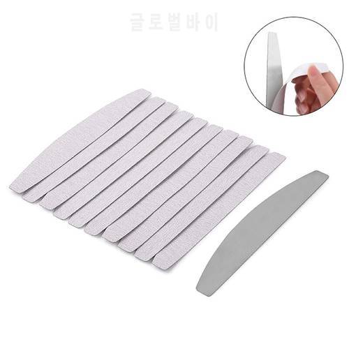 Metal Nail File Handle with 5pcs 180 Grit Sandpaper 5pcs 100 grit Sandpaper Replacement Disposable Sand Paper Pads Files Supply