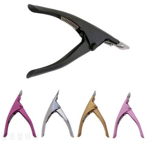 New 5 Colors Acrylic UV False Fake Nails Tips Manicure Cutter Clipper Tool Stainless Steel