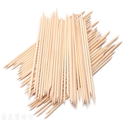 10/30/50/100Pcs Orange Wood Sticks for Cuticle Pusher Cuticle Remove Tool forks for Nails Manicures Tools Pedicure Pusher Remove