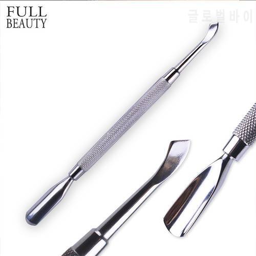 1pcs Professional Stainless Steel Cuticle Pusher Gel Polish Remover Cutter Cleaner Nail Art Manicure Pedicure Accessory CH07-33
