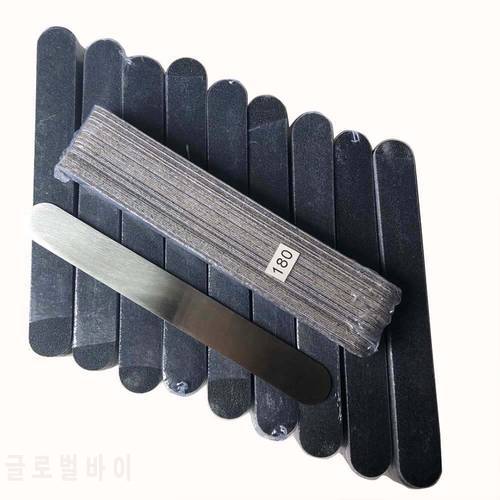 1 Pc Metal Base with 10 Packs(500 pcs) Removalble Pads Durable Nail File Replacement Sandpaper pads mini sandpaper