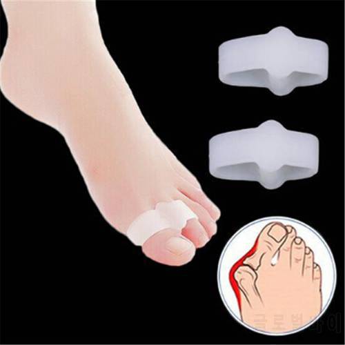 Toe Separator Silicone Gel Thumb Corrector Pad BToe Finger Straightener Protector Hallux Valgus Pain Relief Foot Care 2PCS