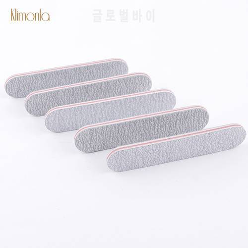 Wholesale 100pcs/lot Gray Straight Nail File 100/180 Nail Polishing Block Double-sided Cuticle Remover Manicure Tools