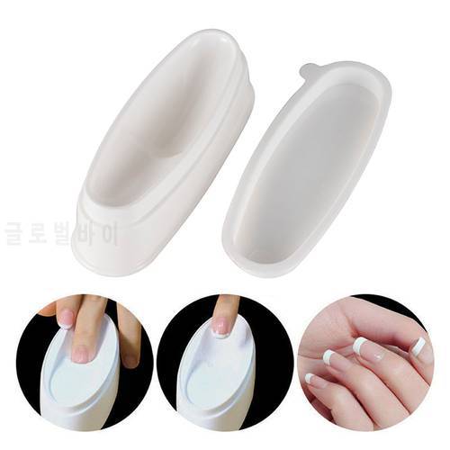 Fashion Nail Art Dipping Powder Holder French Tray Manicure Mold Nail Dip Container Accesorios Collector Container Manicure Tool