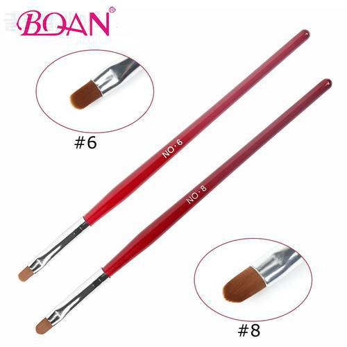 BQAN Nail Brush Nail Art Design UV Gel Polish Drawing Painting Gel Brush 68 Liner Nail Oval Head Manicure DIY Pen Nail Tool