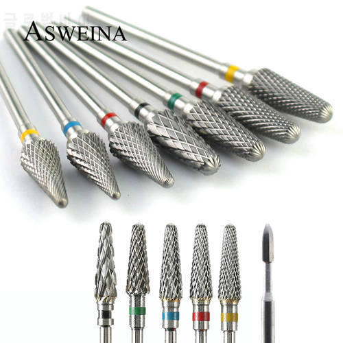 Milling Cutter For Manicure Carbide Nail Drill Bit Electric Rotary Files Mills Nail Gel Remove Grinder Tools Nail Equipment