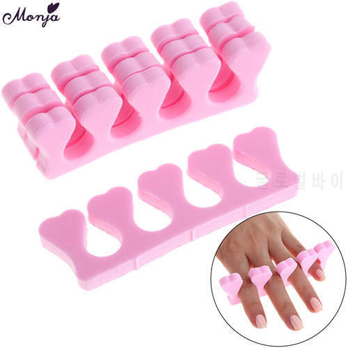 Monja 10/50Pcs Nail Art Foam Sponge Finger Toe Separators Divider Gel Polish Coating Painting Pedicure Manicure Accessories Tool