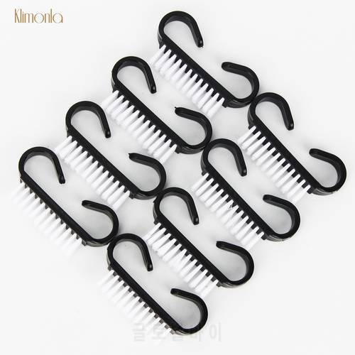 New 100pcs/lot Black Acrylic Cleaning Gel Nail Brush Tools File For Nail Art Care Manicure Dust Powder Cleaner Soft Remove Brush