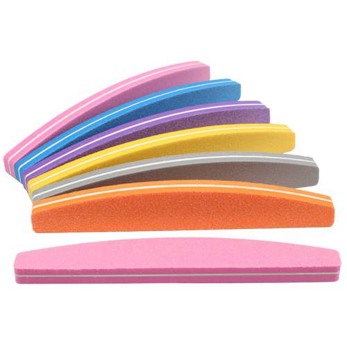 5Pcs Sanding Sponge Nail Buffers Files 100/180 Colorful Double Sided Sandpaper Sponge Block Nail Polish Manicure Tools