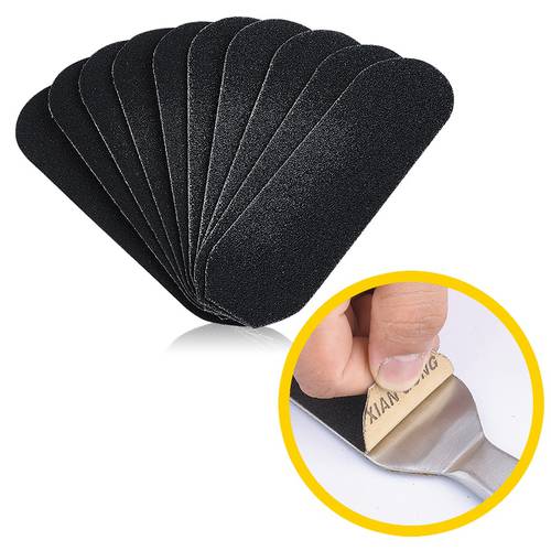 BNG 20pcs 80 180 Care Refill Nail Files Buffer Replacement Foot Sanding Paper For Stainless Metal Handle Remover Grinding Tool