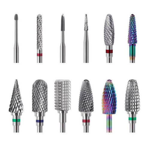 Manicure milling cutters nails drill Tungsten steel alloy nail sander tip pedicure cutters drill bits nail accessories and tools