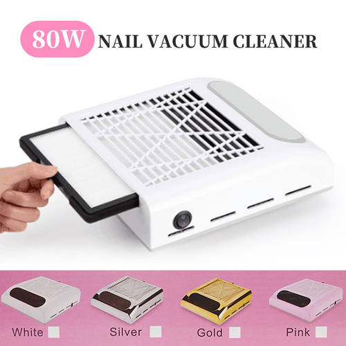 Nail Dust Collector Fan Vacuum Cleaner Manicure Machine Tools With Filter Strong Power Nail Art Tool Nail Vacuum Cleaner