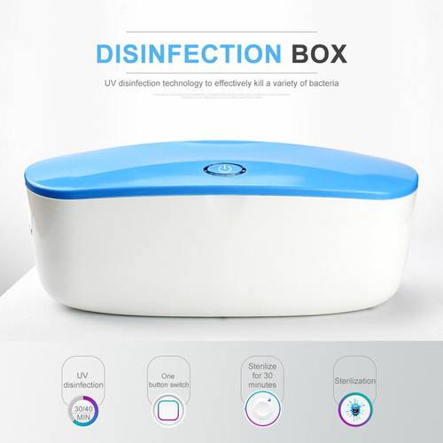 Sterilizer UV Manicure Tray Box Alcohol Disinfection Box Boxes Ultrasonic Cleaner Sterilizer For Nails Cleaner ToolBox