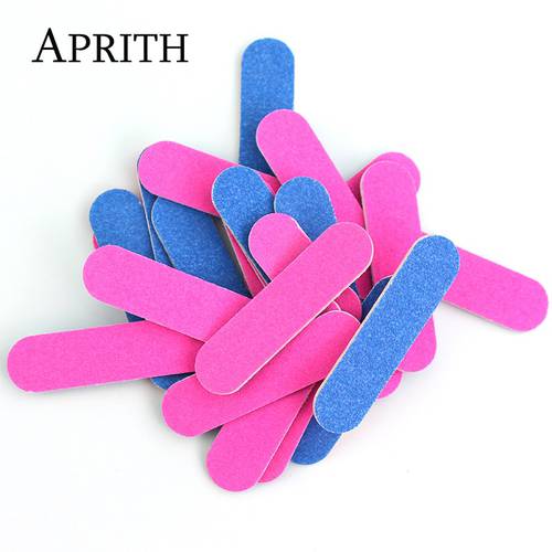 50/100 Pcs Nail Files Double Color Manicure Pedicure Accessories Nail Buffers Cuticle 180/240 Disposable Manicure Tools