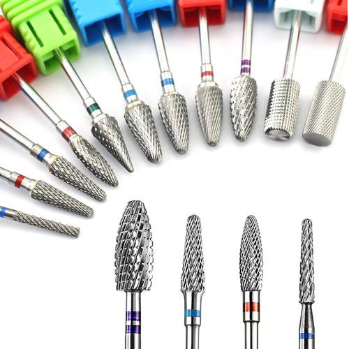 19 Type Carbide Nail Drill Bit Electric Milling Cutter for Manicure Nail Machine Mills Accessories Cutter Beauty Tools Nail File
