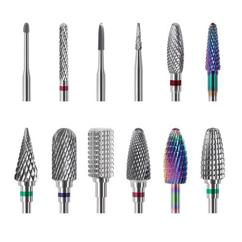 1PC nail art drill bits High quality vacuum tungsten steel Grinding head embout ponceuse ongle polishing drill bit MZ255