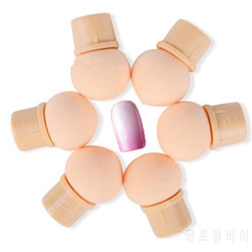 6 pcs/set Replace Sponges of Dual-ended Blooming Nail Pen Drawing And Dotting Nail Polish Professional Manicure Tool