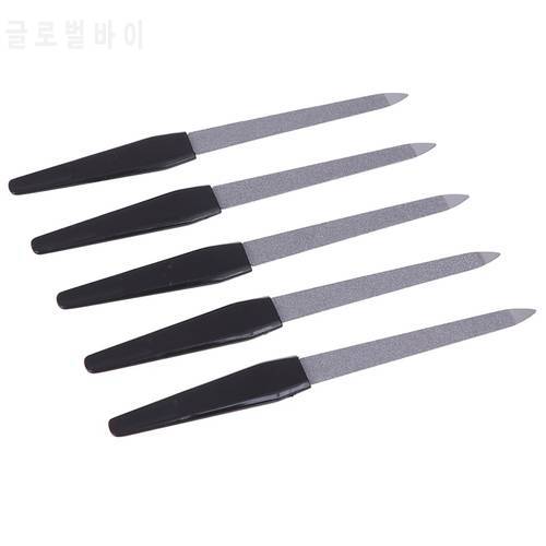 1pc Stainless Steel Nail Files Dual Sided Nail Art File Manicure Pedicure Tool Good Quality New