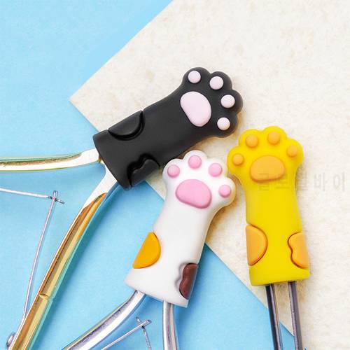 Nipper Cover Protective Cat Paw 3pcs /Set Sleeve for Nail Cuticle Scissors Manicure Pedicure Tools kits Dead Skin Scissor Cap