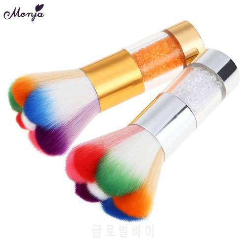 1 Pcs New Colorful Nail Dust Clean Brush Nail Art Manicure Pedicure Soft Remove Dust Acrylic Clean Brush Nail Care Tools